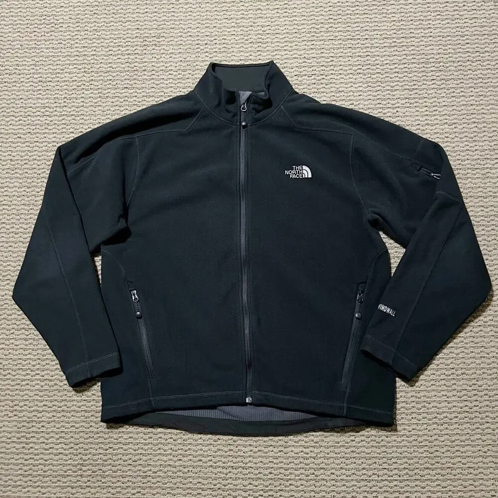 The North Face Men's Black Wind Stopper‎ Jacket Size Large
